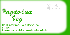 magdolna veg business card